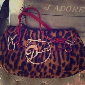 Dior Cheetah Print Bag 100% Authentic